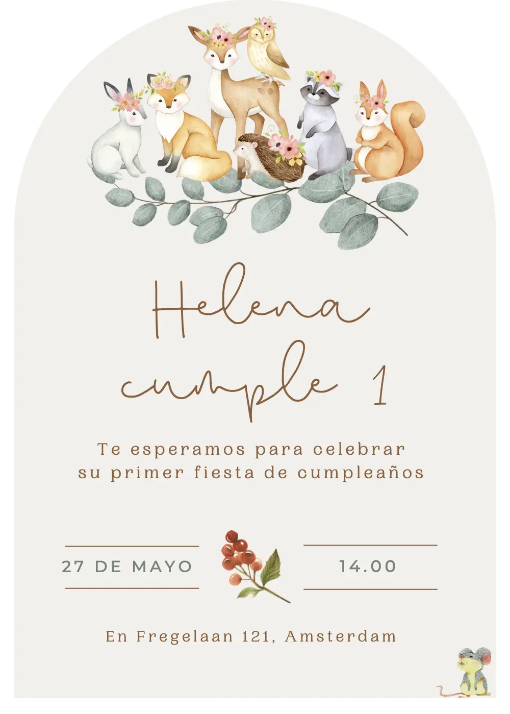 Tarjeta de invitación